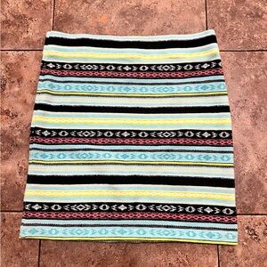 Forever 21 Aztec Mini Skirt